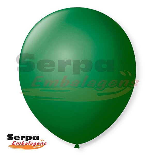 Balão n°7 Verde Folha - Pacote com 50 unidades