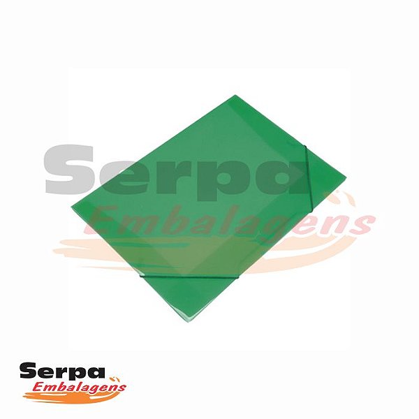 Pasta com Aba e Elástico A5 Verde