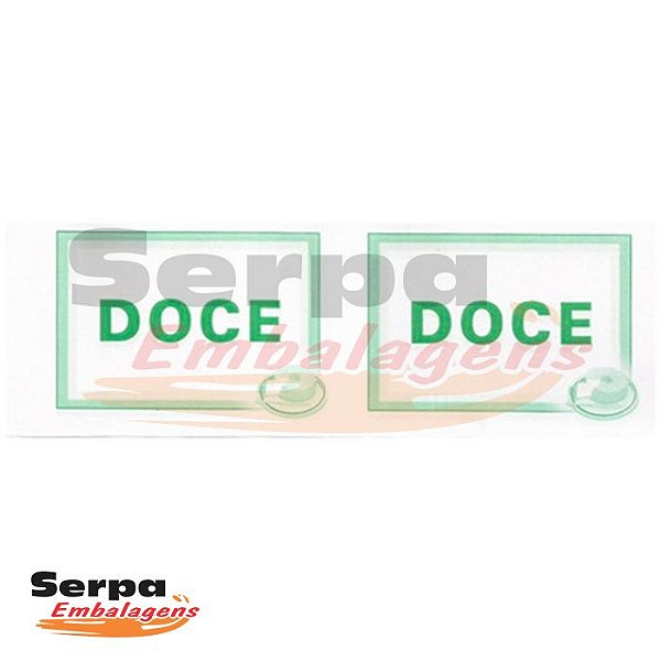 Ticket de Doce com 100 unidades - 152x53mm