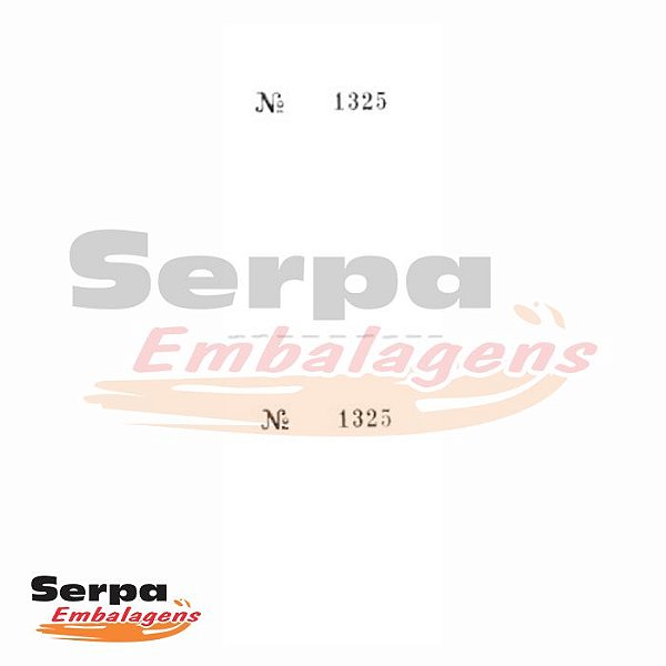 Controle 2 Corpos - Numerados - 100 folhas - 140x50mm