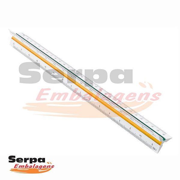 Escalímetro Triangular 30cm