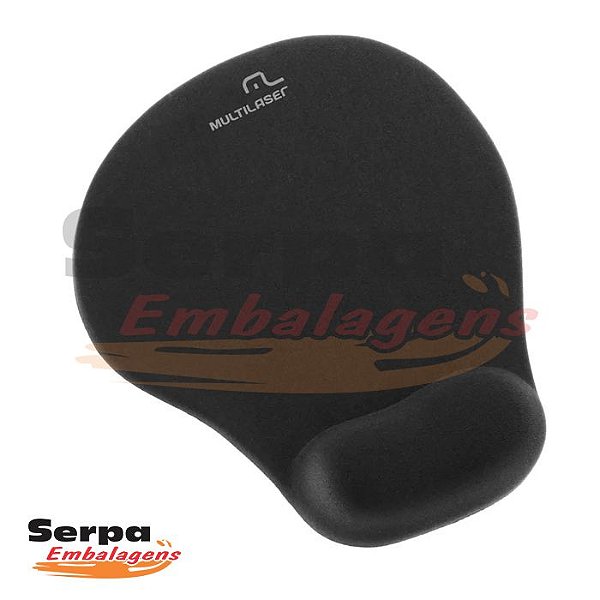 Mouse Pad GEL com Apoio PRETO