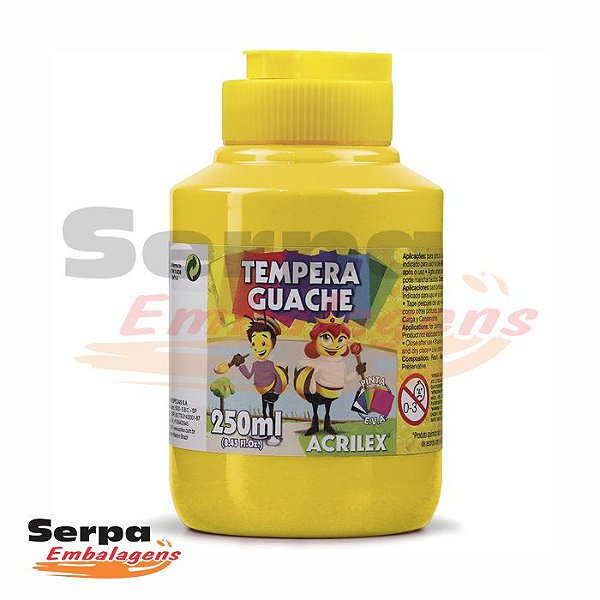 Tinta Guache 250ml Amarelo Ouro