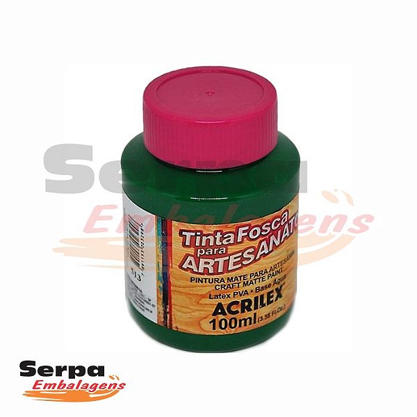 Tinta Fosca para Artesanato 100ml - VERDE MUSGO