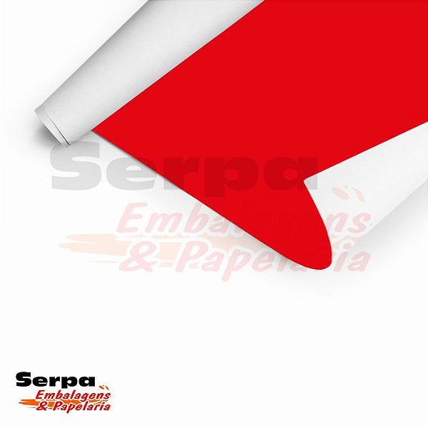 Papel Adesivo 45cm x 10m - LISO VERMELHO