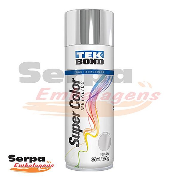 TINTA SPRAY CROMADO METÁLICO 350ML/250G