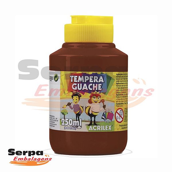 Tinta Guache 250ml Marrom
