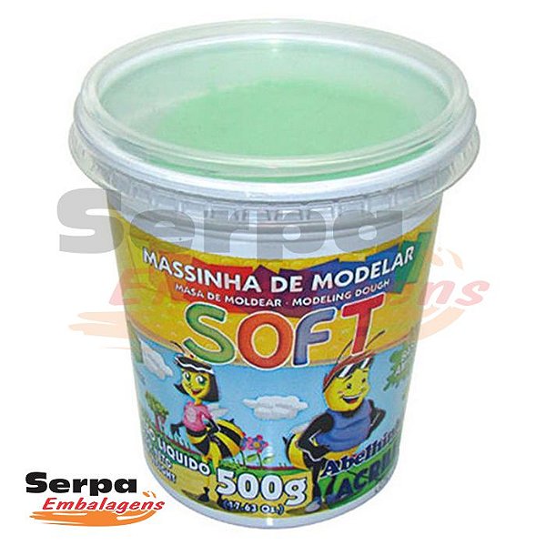 Massinha de Modelar Soft - 500gr Verde