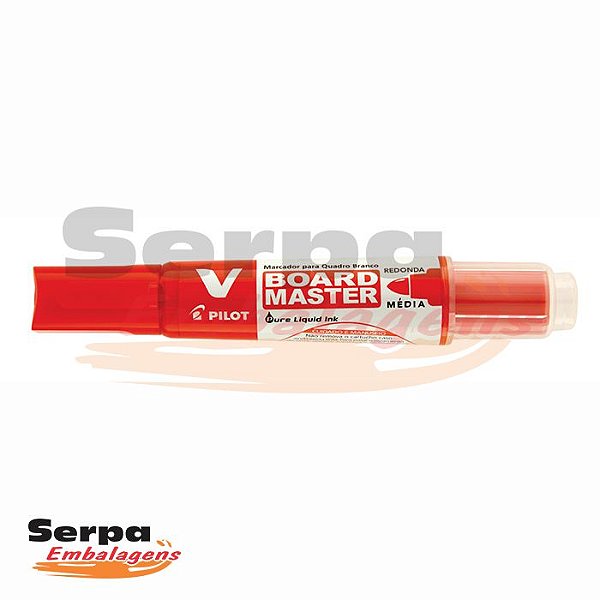 MARCADOR QUADRO BRANCO WBMA-VBM-M VERMELHO PILOT