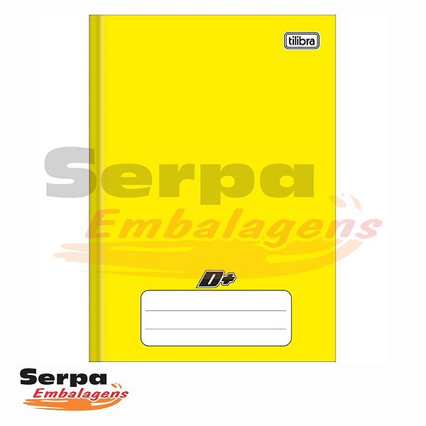 CADERNO BROCHURA CAPA DURA 1/4 D+ AMARELO 48 FOLHAS