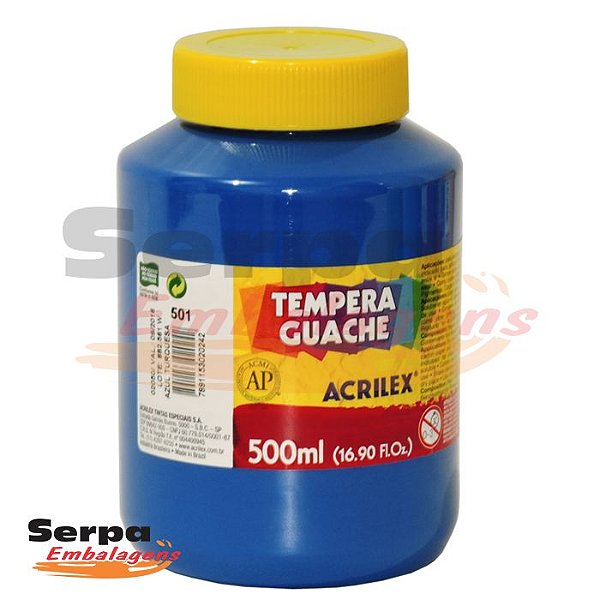 Tinta Guache 500ml Azul Turquesa