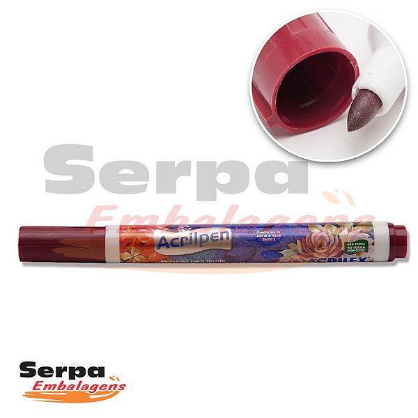 Caneta para Tecido Acrilpen Vinho 565