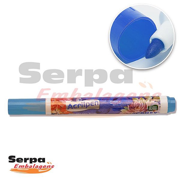 Caneta para Tecido Acrilpen Azul Celeste 503