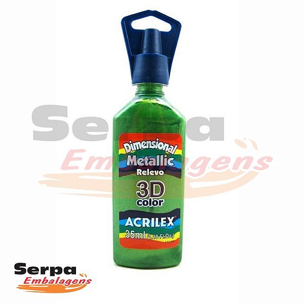 Tinta Dimensional Relevo 3D BRILHANTE - VERDE KIWI 35ml