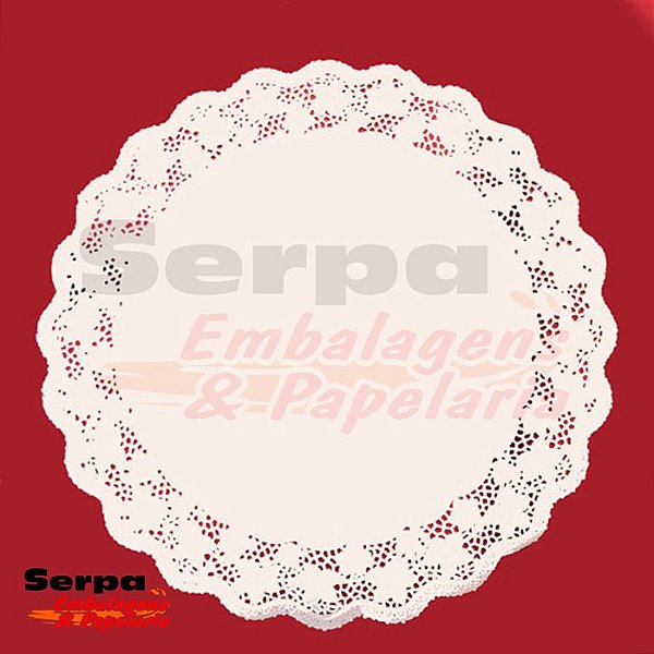 Toalha Rendada de Papel 41 cm - 10 unidades
