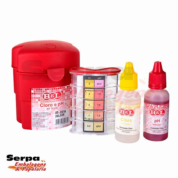 KIT TESTE CLORO E pH - BEL