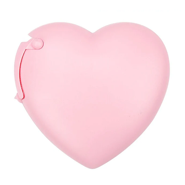 Suporte para fita coração rosa