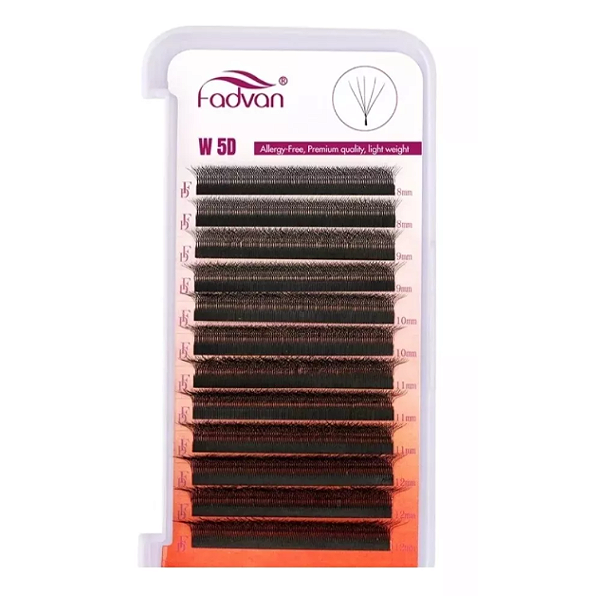 Cílios W 5D Fadvan Curva M Fox Eye Mix