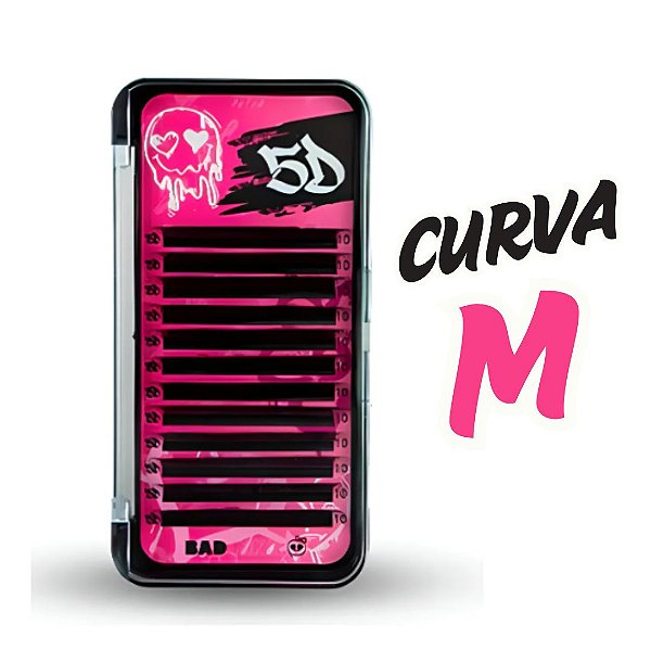 Cilios Bad Pink W 5D Curvatura M Mix 7-12