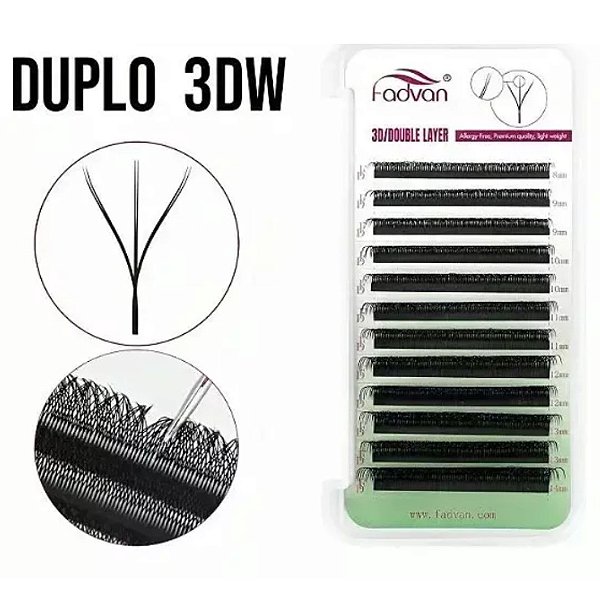 Cílios 6DW (3D W Duplo) Fadvan