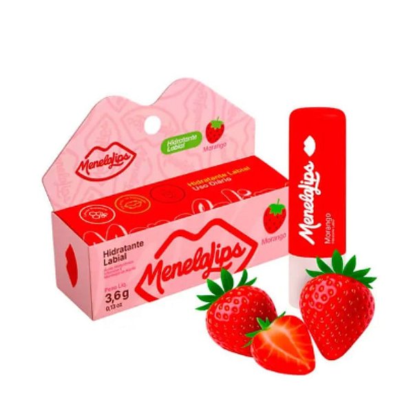 Hidratante Labial Menelalips Morango