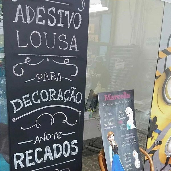 Adesivo lousa preta para parede