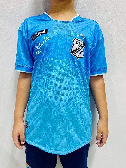 CAMISA GOLEIRO INFANTIL AZUL