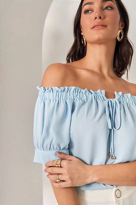 Blusa Ombro a Ombro Vermelha