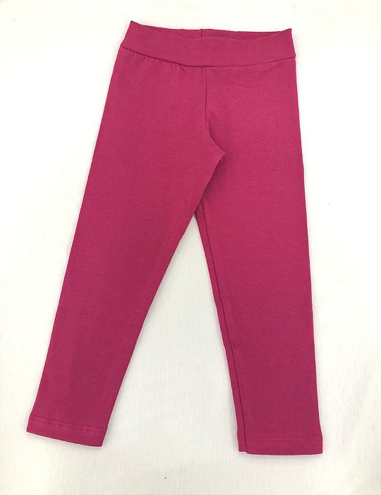 Calça Legging Pink  96% algodão 4% elastano Infantil