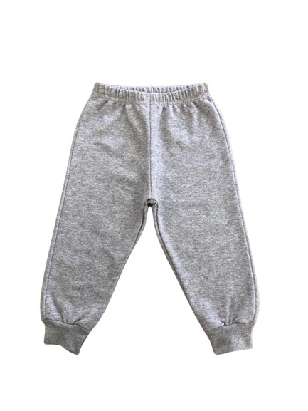 Calça Infantil Moletom CINZA MESCLA UNISEX 100% algodão