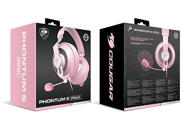 HEADSET GAMER COUGAR PHONTUM S PINK