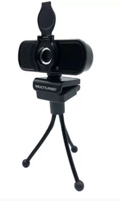 WEBCAM FULL HD 1080P C/ TRIPE NOISE CANCELLING MIC USB PRETO