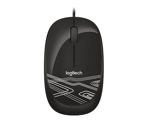 Mouse com fio usb logitech m105 preto