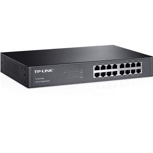 SWITCH TP LINK 16 PORTAS 10/100/1000M ETH TL-SG1016D DESKTOP/RACKMOUNT