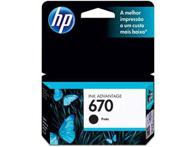 CARTUCHO HP 670 PRETO CZ113AB