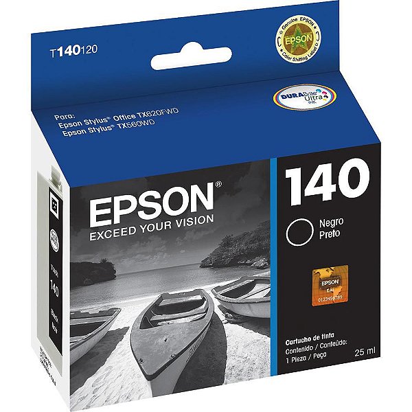 Cartucho Original Epson 140 Black  Para T42, Tx560 E Tx620