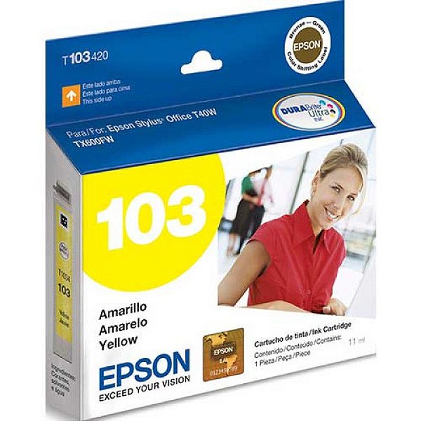 Cartucho Original Epson 103  Yellow - T40w T103420