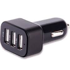CARREGADOR AUTOMOTIVO COM 3 SAIDAS USB 3.1A