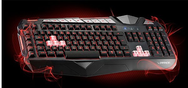 Warrior gamer teclado com led usb multilaser tc209