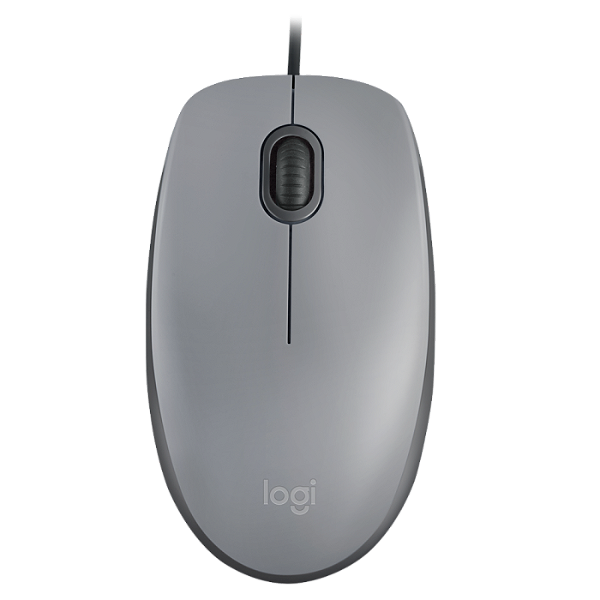 MOUSE COM FIO M110 CINZA LOGITECH
