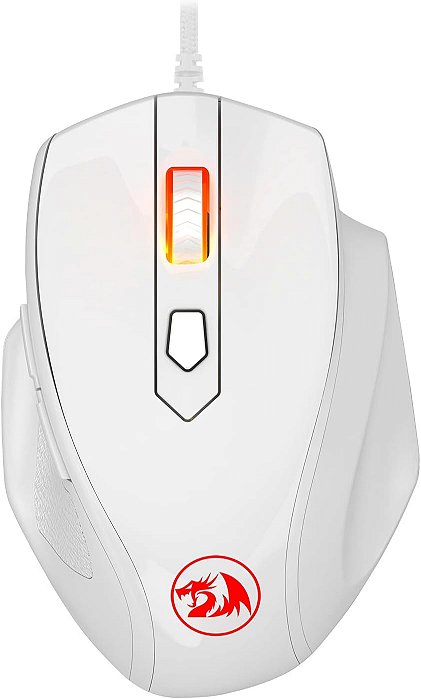 MOUSE COM FIO GAMER TIGER 2 LUNAR BRANCO REDRAGON