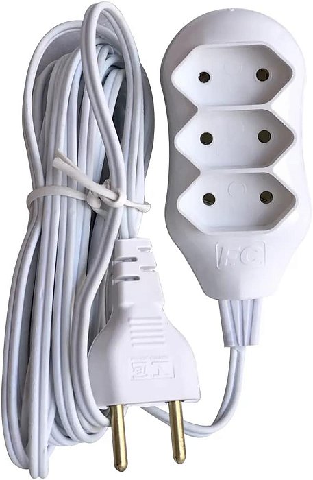 EXTENSÃO ELÉTRICA COM 3 TOMADAS PP 3X0,75 225430 FC
