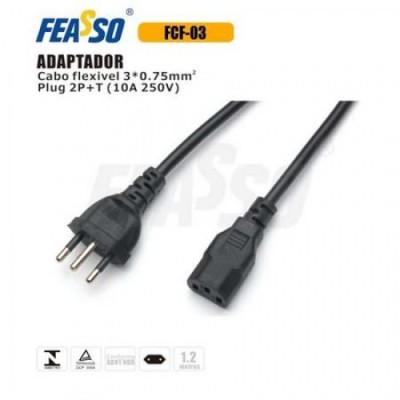 CABO DE FORCA 1.2 METROS FEASSO FCF-03 PLUG3
