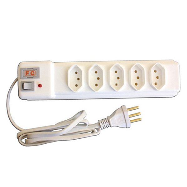 FILTRO DE LINHA COM 5 TOMADAS 2605-5 FC