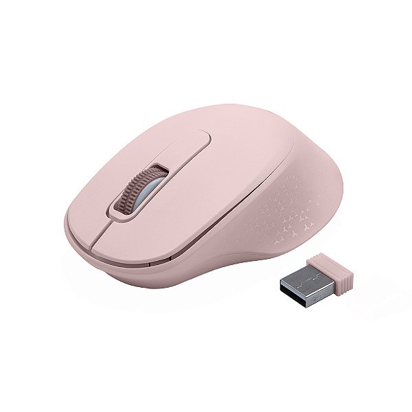 MOUSE SEM FIO ROSE BT+RC/NANO M-BT200PK C3T