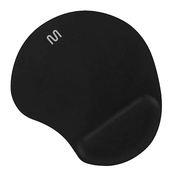 Mousepad com Apoio em Gel Ergonômico Comfort Preto Multi AC024