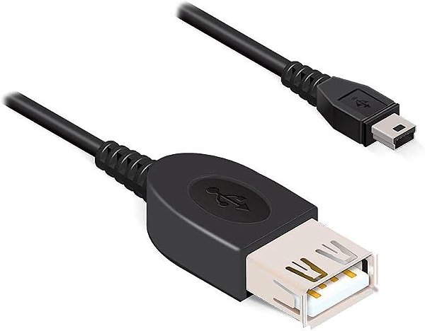 CABO MINI USB MACHO PARA USB 2.0 FEMEA - 0,5 METRO COMTAC 9239