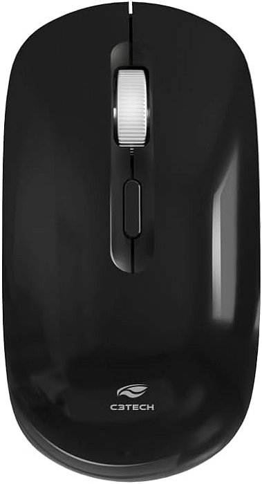 MOUSE SEM FIO RECARREGAVEL M-W80BK PRETO C3T