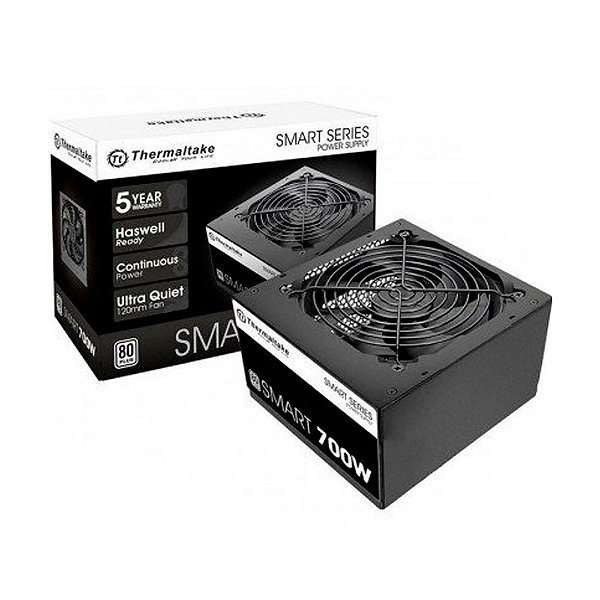 FONTE 700W TT SMART ATX2.3 A-PFC 80+WHITE PS-SPD-0700NPCWBZ-W
