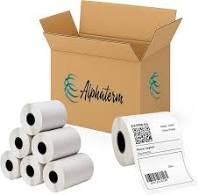 kIt - 10 und. BOBINA ETIQUETA 100MM X 150MM 20M ALPHATERM + 01 und. Sulfite Seninha
